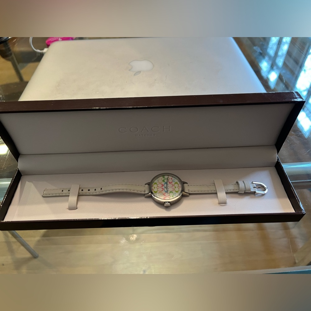 Coach women’s bright color Watch in box